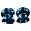 7.80 ct (2pcs) Fair MATCHING PAIR Oval Shape (10.20 x 8.11 mm) London Blue Topaz