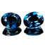 9.77 ct (2pcs) Attractive MATCHING PAIR Oval (11.13 x 9.12 mm) London Blue Topaz