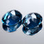 8.42 ct (2pcs) MATCHING PAIR Oval (10.87 x 8.65 mm) London Blue Topaz