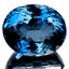 37.18 ct AAA Grade Flashing Oval Cut (20.64 x 16.71 mm) London Blue Topaz