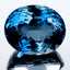 37.18 ct AAA Grade Flashing Oval Cut (20.64 x 16.71 mm) London Blue Topaz
