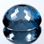37.18 ct AAA Grade Flashing Oval Cut (20.64 x 16.71 mm) London Blue Topaz