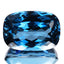 33.69 ct AAA Grade Topnotch Cushion Cut (21.03 x 14.75 mm) London Blue Topaz