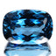 33.69 ct AAA Grade Topnotch Cushion Cut (21.03 x 14.75 mm) London Blue Topaz