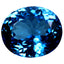 32.11 ct Superior Oval Cut (20.00 x 17.02 mm) Brazil Swiss Blue Topaz Gemstone