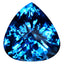 46.68 ct Great looking Trillion Cut (22.62 x 21.59 mm) Brazil Swiss Blue Topaz