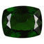 3.33 ct Pretty Cushion Cut (10.13 x 8.11 mm) (Un-Heated) Green Chrome Diopside