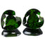 4.31 ct (2pcs) MATCHING PAIR Heart (8.07 x 8.06 mm) Green Chrome Diopside