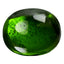5.05 ct Pretty Oval Cabochon (11.13 x 9.17 mm) Un-Heated Green Chrome Diopside