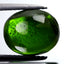 5.05 ct Pretty Oval Cabochon (11.13 x 9.17 mm) Un-Heated Green Chrome Diopside