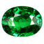 1.25 ct Fair Oval Cut (7.35 x 5.58 mm) Tanzania Green Tsavorite Garnet Gemstone