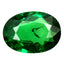 1.01 ct Super-Excellent Oval (7.57 x 5.57 mm) Tanzania Green Tsavorite Garnet