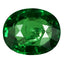 1.00 ct Splendid Oval (6.79 x 5.55 mm) Tanzania Green Tsavorite Garnet Gemstone