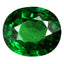 1.02 ct Oval (6.76 x 5.78 mm) Tanzania Natural Green Tsavorite Garnet Gemstone