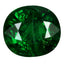 1.11 ct Oval (6.15 x 5.59 mm) Tanzania Natural Green Tsavorite Garnet Gemstone