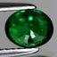 1.05 ct Oval (6.45 x 5.26 mm) Tanzania Natural Green Tsavorite Garnet Gemstone
