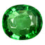 1.04 ct Oval (6.51 x 5.74 mm) Tanzania Natural Green Tsavorite Garnet Gemstone