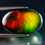 9.50 ct Unbelievable Oval Cabochon(19.80 x 12.16 mm)Flashing Black Opal Gemstone