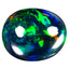 5.30 ct Impressive Oval Cabochon(13.52 x 11.04 mm)Ethiopian Flashing Black Opal