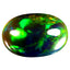 5.32 ct Oval Cabochon(14.72 x 10.05 mm)Ethiopian 360 Degree Flashing Black Opal
