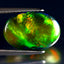 5.32 ct Oval Cabochon(14.72 x 10.05 mm)Ethiopian 360 Degree Flashing Black Opal