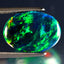 4.78 ct Fair Oval Cabochon(14.92 x 10.89 mm)Ethiopian Flashing Black Opal Stone