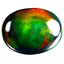 4.85 ct Attractive Oval Cabochon(16.58 x 12.71 mm)Ethiopian Flashing Black Opal