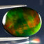 4.85 ct Attractive Oval Cabochon(16.58 x 12.71 mm)Ethiopian Flashing Black Opal