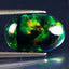 3.06 ct Premium Oval Cabochon (16.11 x 10.62 mm) Ethiopian Flashing Black Opal