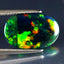 3.06 ct Premium Oval Cabochon (16.11 x 10.62 mm) Ethiopian Flashing Black Opal