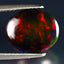 3.53 ct Eye-popping Oval Cabochon (12.00 x 9.81 mm) Flashing Black Opal Gemstone