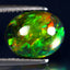 2.76 ct Awe-inspiring Oval Cabochon(11.08 x 9.04 mm)Flashing Black Opal Gemstone