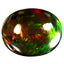 2.25 ct Unbelievable Oval Cabochon(11.13 x 9.13 mm)Flashing Black Opal Gemstone