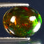 2.25 ct Unbelievable Oval Cabochon(11.13 x 9.13 mm)Flashing Black Opal Gemstone