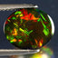 2.25 ct Unbelievable Oval Cabochon(11.13 x 9.13 mm)Flashing Black Opal Gemstone