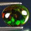 2.22 ct Astonishing Oval Cabochon(10.98 x 9.13 mm)Ethiopian Flashing Black Opal