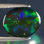 2.31 ct Exquisite Oval Cabochon (11.22 x 8.99 mm) Ethiopian Flashing Black Opal