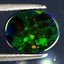 2.36 ct Fantastic Oval Cabochon (10.22 x 8.14 mm) Ethiopian Flashing Black Opal