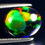 1.90 ct Best Oval Cabochon (11.02 x 9.08 mm) Ethiopian Flashing Black Opal Stone