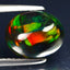 2.02 ct Oval Cabochon (10.18 x 8.18 mm) Ethiopian 360 Degree Flashing Black Opal