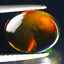 2.53 ct Oval Cabochon (10.08 x 8.12 mm) Ethiopian 360 Degree Flashing Black Opal