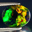 1.53 ct Superior Oval Cabochon (10.15 x 8.04 mm) Ethiopian Flashing Black Opal