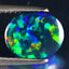 1.40 ct Fabulous Oval Cabochon (10.12 x 8.15 mm) Ethiopian Flashing Black Opal