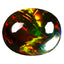 1.81 ct Eye-catching Oval Cabochon(10.98 x 8.92 mm)Flashing Black Opal Gemstone