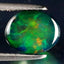 1.65 ct Unbelievable Oval Cabochon(9.16 x 7.15 mm)Ethiopian Flashing Black Opal