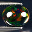 1.70 ct Extraordinary Oval Cabochon(9.98 x 7.99 mm)Flashing Black Opal Gemstone