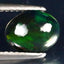 1.16 ct Incredible Oval Cabochon (9.06 x 7.02 mm) Ethiopian Flashing Black Opal