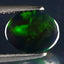 1.16 ct Incredible Oval Cabochon (9.06 x 7.02 mm) Ethiopian Flashing Black Opal