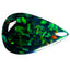 3.62 ct Unbelievable Pear Cabochon(18.23 x 11.47 mm)Flashing Black Opal Gemstone