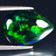 3.83 ct Beautiful Pear Cabochon (15.39 x 11.18 mm) Ethiopian Flashing Black Opal